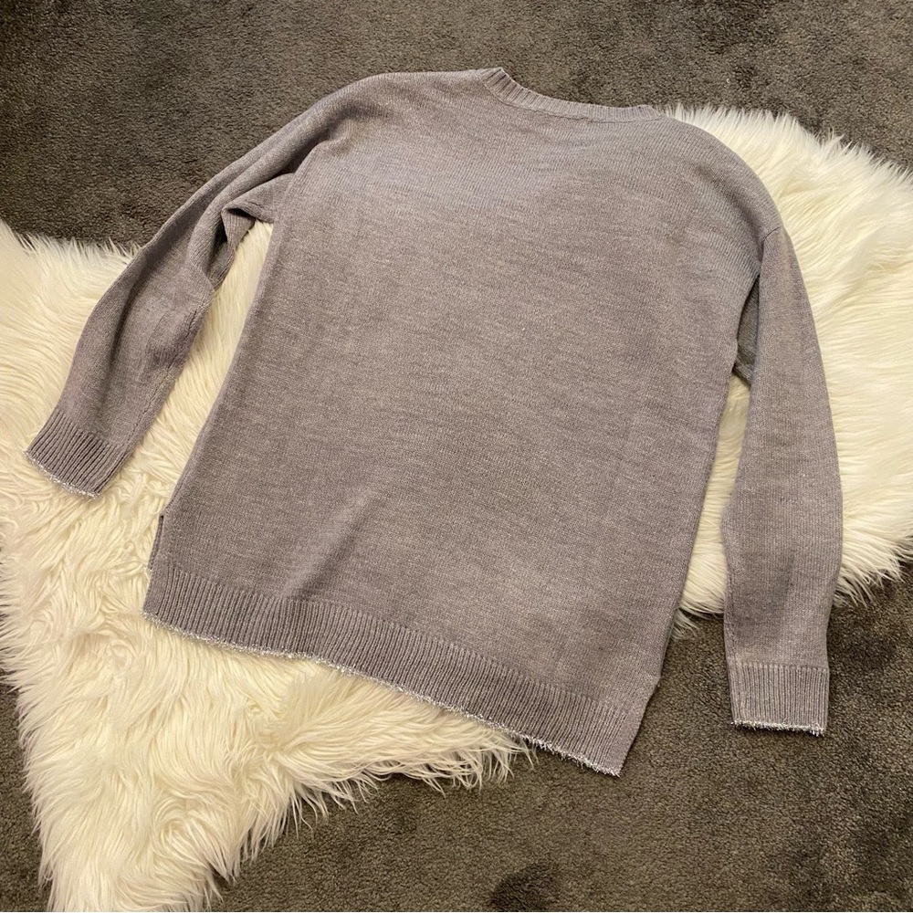 Cozy Gray Penguin Sweater - Picture 5 of 5